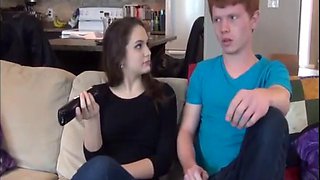 Sluty little step - sister: Blowjob, Cowgirl  Licking Porn