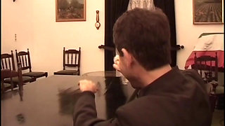 Doggystyle on the Table and Then Here's Is a Nice Cock in the Ass