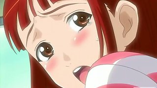 Hentai red-haired teen fucked hard by a dark ugly bus driver