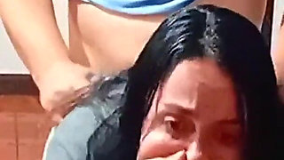 Sex Before Breakfast on the Dining Table with a Stepmother Taken by Surprise