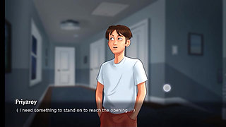 Summertime Saga Judith bathroom fun