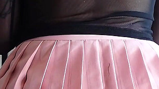Amazingly Beautiful All Natural Big Tits Redhead Wears a Short Skirt and Shows Her Panties and Dirty Feet