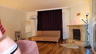 Big boobs camgirl rides her toy on webcam