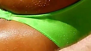 Rubbing My Hot Latina GF Frida While She Takes Sunbath