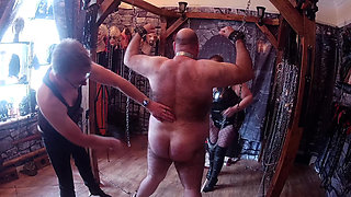 Part 1:- Lanista Bear and Domina Satana teaches Mistress Izar and Master Izar