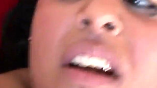 Shorty ebony skinned BBW fucks black cock to enjoy cum