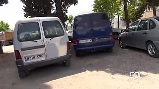 Mobile Blowing: Blonde Babe Enjoys A Mouthful Of Cock