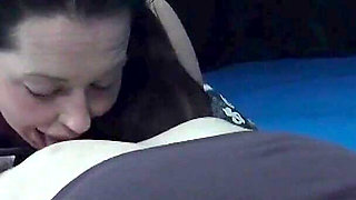 Two Horny and Hot Ladies at the Gym Wrestling and Belly Licking