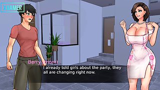 Limited to a party with a goddess, sex scenes during