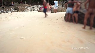 Melissa Hot Double Penetrated At The Nude Beach In Front Of People