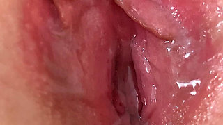 Extreme Close up Wet Pussy and Clit Orgasm