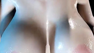 3D BBW Asian MILF Naked Her Huge Boobs and Huge Ass Got Fucked so Hard