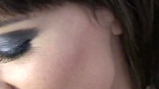 Hairy brunette Lucy Love fucked and milked hard in POV