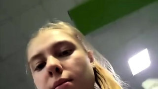 Masturbating in the gym so hard