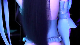 Young Lady Ride the Big Cock - 3D Animation