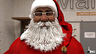 PAWG MILF Takes a Fat Black Cock From Santa