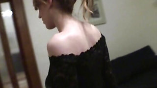 Preggo German whore rides big dick before a cumshot