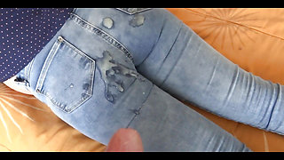 Full Video, Come Cum in My Ass with the Jean on, the Beautiful Wife of My Best Friend Asks Me