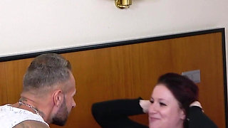 German Fat Teen Fucked by Fitness Trainer