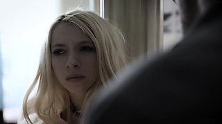 Pretty Blonde Daughter Punished By An Angry Stepdad
