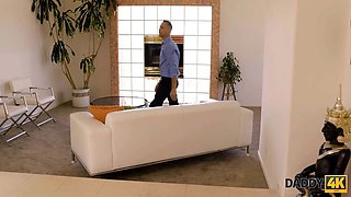 Daddy4k. angry woman with redhair cheats on bf with his hot grandpa