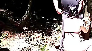 Kinky Couple Caught Playing in the Woods