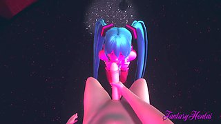 Vocaloid Hentai - Pov Miku Blowjob In A Striptease Club