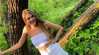 Guy Spots Peeing Girl and Has Hardcore Public Sex with Her