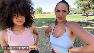 Sofi Ryan & Nina Diaz Double Team Xander Corvus - Hot Threesome with Blowjob, Titty Fuck & Cum Swap - Brazzers