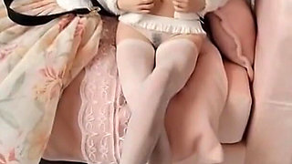 Cynthia Undresses on Bed