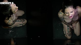 Nikki Zee gets fucked through the glory hole with passion.