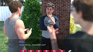 Naughty Neighbors - V0.53 - John Denvers Fucks Nikki and Swallows Cum - Big Tits, Amateur, HD