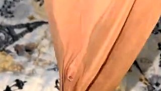 Busty brunette solo masturbation