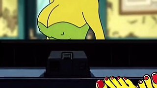 Tarantino Parody. Once Upon Time a... Housewife Mrs Sinpsom Teases with Dirty Feet. Cartoon Foot Fetish