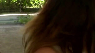 BIg ass brunette fucked and sprayed on her big boobs