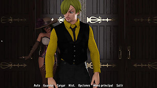 Sanji Fantasy Toon Adventure - Traveling to Another Dimension with a Hot Boss and the Beautiful Raven Appears