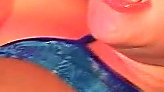 Double Penetration of Two Huge Cocks Cumming in Mouth of Beautiful Vintage MILF