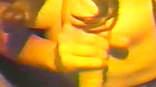 Amateur blowjob and handjob with big natural tits