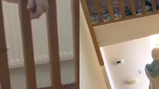 Left My Chastity Sub Chained Naked to the Bannister Upstairs on His Knees While I Went Out for a Coffee with the Girls.