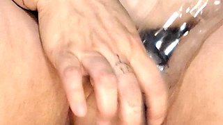 Masturbating My Clit with Plastic Bottle.