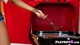 Big jugs stepsisters exposed raunchy melons