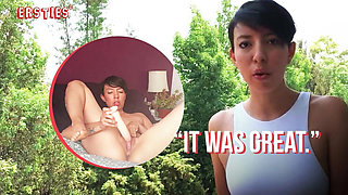 German Amateur Paula V Solo Masturbation with Big Dildo - Hardcore Brunette Action