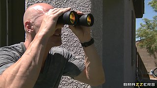Peeping John With Johnny Sins, Dayna Vendetta, Lylith Lavey - Brazzers