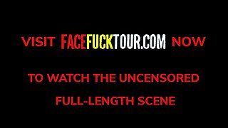 Naughty Latina BFFs Throat Fucked Rough