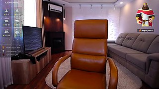 Chubby Brunette Big Boobs Dildo Masturbation