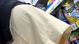 Busty blonde amateur fucked in public restroom