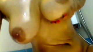 Big-Titted Babe Mila's Amateur Webcam Show