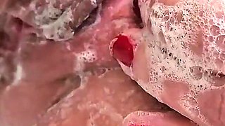 Shaving My Pussy Big Clit and He Washes Me Pee on Me