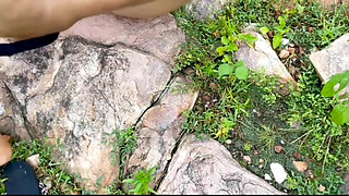 Indian Village Hot Desi Girl Fucked in the Forest