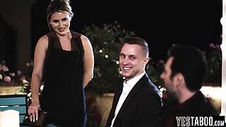 Two guys rail their bullies stepdaughter